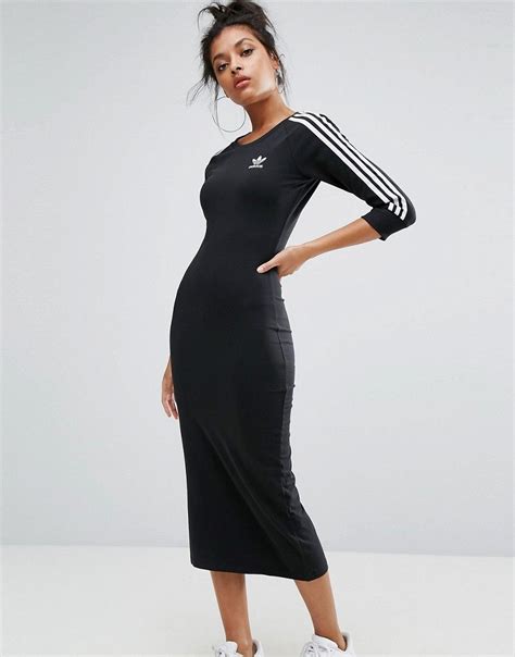 adidas damen mesh dress kleid schwarz|Schwarz .